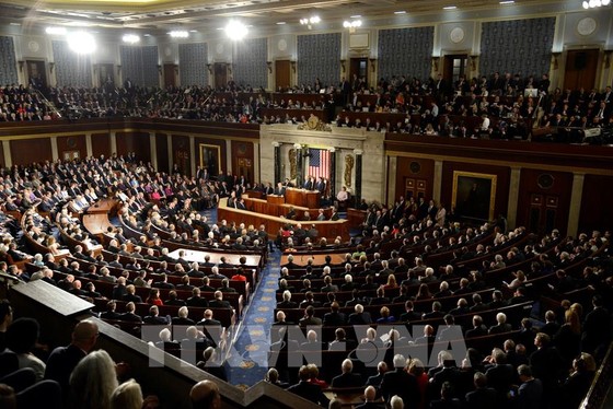  Toàn cảnh cuộc họp Quốc hội Mỹ tại Washington, DC. Ảnh: AFP/ TTXVN