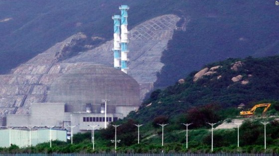 Nhà máy điện hạt nhân Đài Sơn ở tỉnh Quảng Đông, phía nam Trung Quốc ngày 17/6/2021. Ảnh: AP.