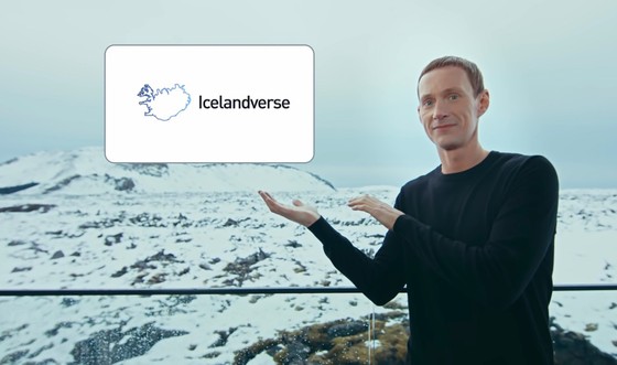 Zack Mossbergsson giới thiệu Icelandverse trong video quảng cáo. Nguồn ảnh: Youtube Inspired by Iceland.