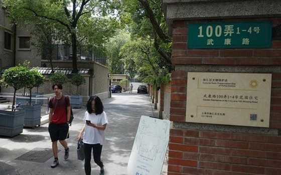 Biệt thự cổ có khuôn viên rộng ở đường Vũ Khang, Thượng Hải. Ảnh: China Daily