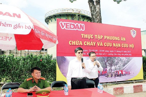 Ông Ko Chung Chih - Phó Tổng Giám đốc Vedan Việt Nam phát biểu tại buổi thực tập