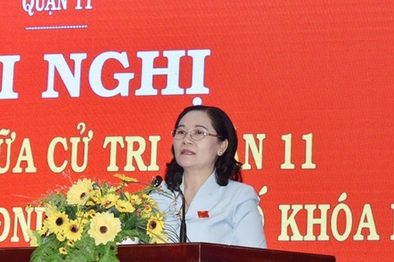 Chủ tịch HĐND TPHCM Nguyễn Thị Lệ trả lời cử tri chiều 19/11