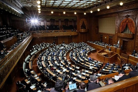 Toàn cảnh phiên họp Quốc hội Nhật Bản tại Tokyo ngày 18-1. Ảnh: TTXVN