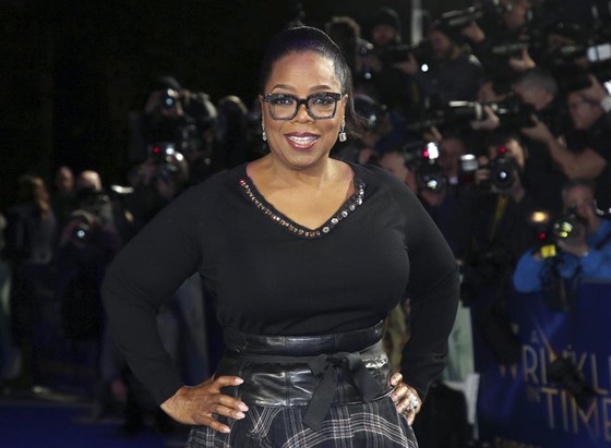 Bà Oprah Winfrey trong một sự kiện ra mắt phim ở London