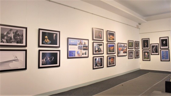 Các tác phẩm được triển lãm tại Bảo tàng Mỹ thuật TPHCM từ nay đến hết ngày 13-11. Ảnh: VOV
