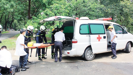 Công ty Vedan Việt Nam tích cực thực tập phương án chữa cháy và cứu nạn cứu hộ ảnh 6