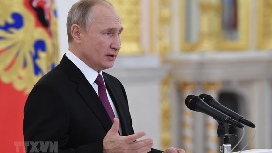 Tổng thống Nga Vladimir Putin. Ảnh: TTXVN