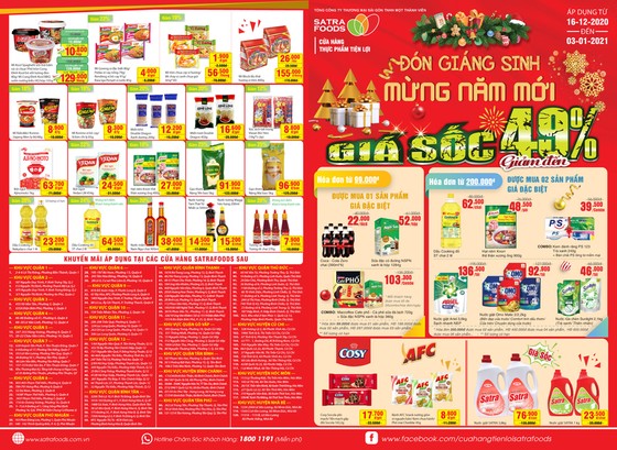 Hệ thống bán lẻ SATRA khuyến mại “Đón giáng sinh - Mừng năm mới 2021” ảnh 1