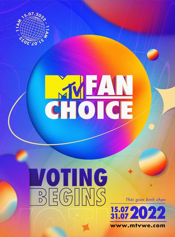 MTV Fan Choice 2022 sắp sửa khởi động