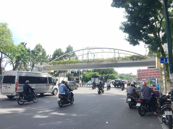 Bất cập cầu vượt bộ hành ảnh 1
