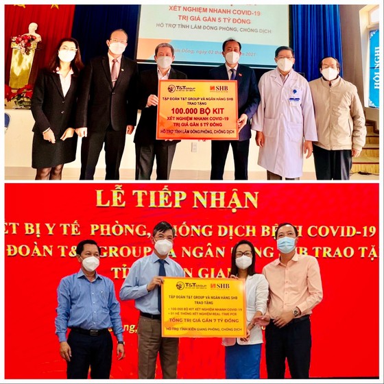 T&T Group và SHB tặng thiết bị, vật tư y tế trị giá 42 tỷ đồng giúp 8 tỉnh chống dịch ảnh 1