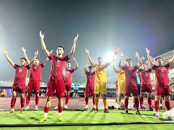 Các tuyển thủ U23 Việt Nam vẫn thể hiện được đẳng cấp ở sân chơi SEA Games. Ảnh: P.MINH