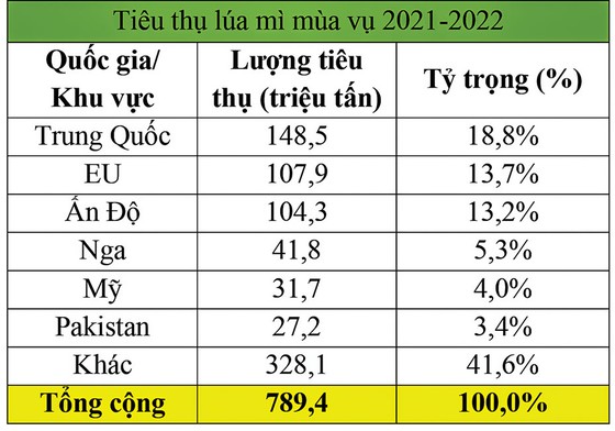 Giá lúa mì sẽ ổn định trong 2021-2022? ảnh 3