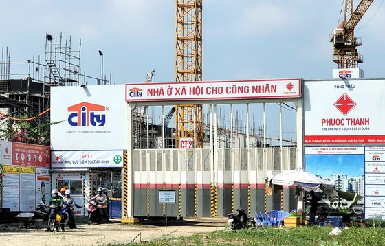 Công trình xây dựng nhà ở xã hội sẽ cung cấp 1.000 căn hộ  cho công nhân, người lao động trên địa bàn TP Thủ Đức, TPHCM 	Ảnh: THU HƯỜNG