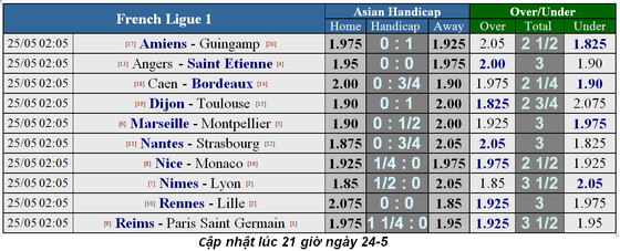 Lịch thi đấu giải Serie A và giải vô địch Pháp, ngày 25-5 (Mới cập nhật) ảnh 4