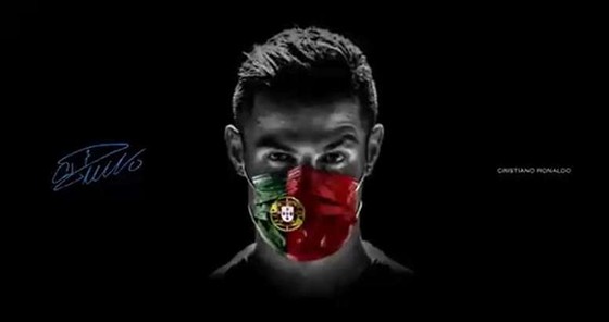 Ronaldo, Buffon đeo khẩu trang chống Covid-19