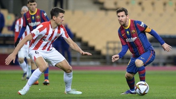 Leo Messi có cơ hội rửa mối hận thua Bilbao trận Siêu cúp Tây Ban Nha hồi tháng 1