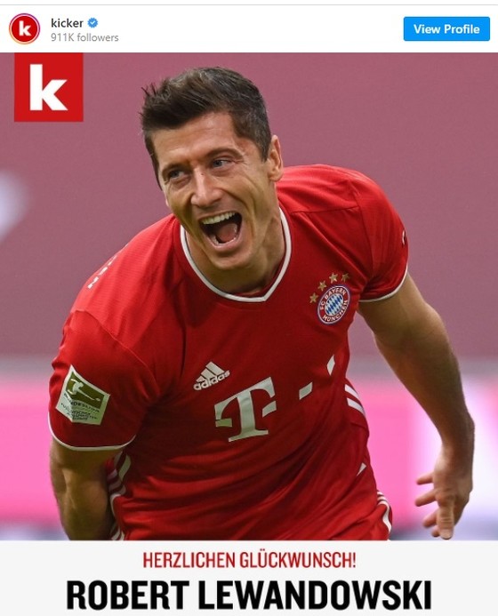Lewandowski đoạt giải Cầu thủ xuất sắc nhất nước Đức năm 2021 ảnh 1