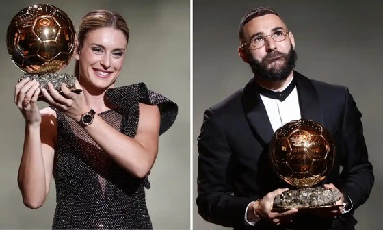 Alexia Putellas và Karim Benzema nhận Quả bóng vàng 2022