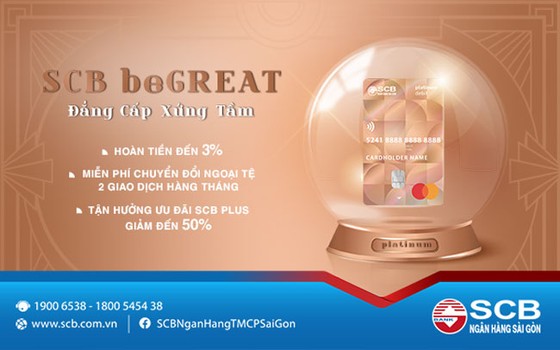 SCB giới thiệu sản phẩm thẻ thanh toán SCB beGREAT
