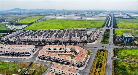 Khu nhà ở thương mại trong Khu công nghiệp và Đô thị VSIP Bắc Ninh đã hoàn thành, sẵn sàng đón các nhà đầu tư. (Ảnh: Danh Lam/TTXVN)