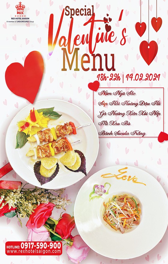 REX Sài Gòn giới thiệu set menu đặc biệt ngày Lễ tình nhân 14-2 ảnh 1 REX Sài Gòn giới thiệu set menu đặc biệt ngày Lễ tình nhân 14-2 ảnh 1