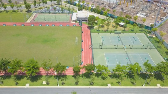 Cụm thể thao ngoài trời thuộc trung tâm thể thao đa năng Aqua Sport Complex được đưa vào sử dụng vào đầu năm 2020