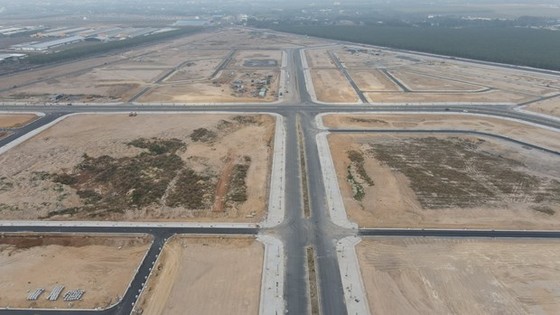 Toàn cảnh Khu tái định cư Lộc An-Bình Sơn phục vụ dự án Sân bay Long Thành. (Ảnh: Công Phong/TTXVN)