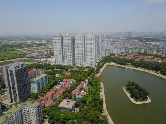 Tốc độ tăng giá của chung cư Hà Nội cao hơn TP. HCM. (Ảnh minh hoạ).