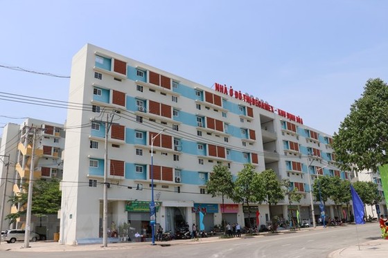 Khu nhà ở xã hội giá rẻ tại phường Định Hòa, thành phố Thủ Dầu Một, tỉnh Bình Dương. (Ảnh: Chí Tưởng/TTXVN)