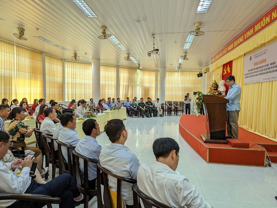 Các học viên tham dự Lớp bồi dưỡng tiếng Khmer tại Trường đại học Trà Vinh.