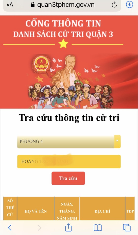 Quét mã QR kiểm tra, yêu cầu điều chỉnh thông tin cử tri qua mạng ảnh 2 Quét mã QR kiểm tra, yêu cầu điều chỉnh thông tin cử tri qua mạng ảnh 2
