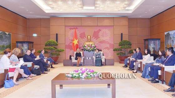 Chủ tịch Quốc hội Nguyễn Thị Kim Ngân tiếp Phó Chủ tịch Ủy ban châu Âu ảnh 1