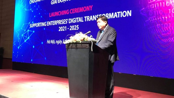 Bộ trưởng Bộ Kế hoạch và Đầu tư Nguyễn Chí Dũng phát biểu tại sự kiện