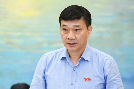 Chủ nhiệm Ủy ban Kinh tế Vũ Hồng Thanh báo cáo tại phiên họp