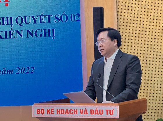 Thứ trưởng Bộ KH-ĐT Trần Duy Đông phát biểu khai mạc hội nghị