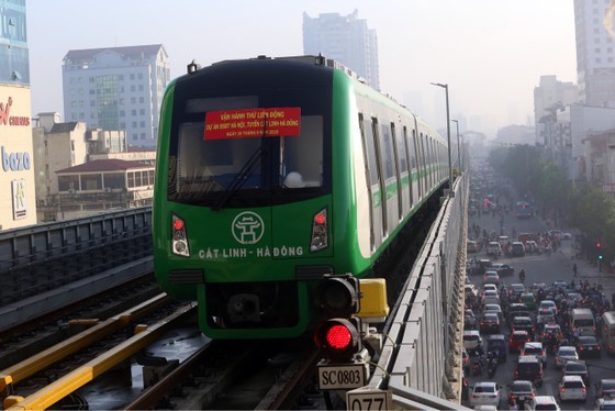 Bắt đầu vận hành thử đoàn tàu đường sắt đô thị Cát Linh- Hà Đông ảnh 4