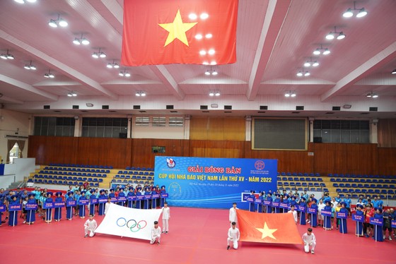 Hơn 200 nhà báo tranh tài ở giải bóng bàn cúp Hội Nhà báo Việt Nam 2022 ảnh 4