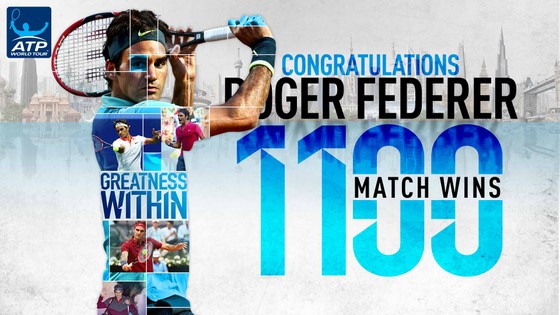 Federer thắng trận thứ 1.100 ảnh 1 Federer thắng trận thứ 1.100 ảnh 1