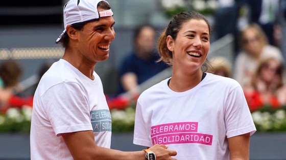Rafael Nadal và Garbine Muguruza