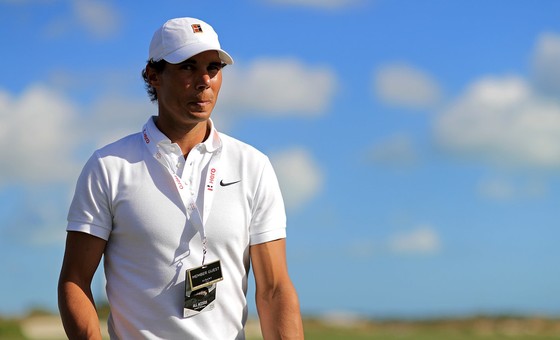 Nadal xem giải golf ở Bahamas hồi đầu tháng 12 này