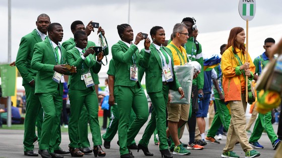 Các VĐV Nigeria ở một kỳ giải Olympic