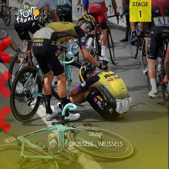 Tour de France: Teunissen đoạt chiến thắng ngay trước mặt Sagan ở chặng đua ngã xe hỗn loạn ảnh 1