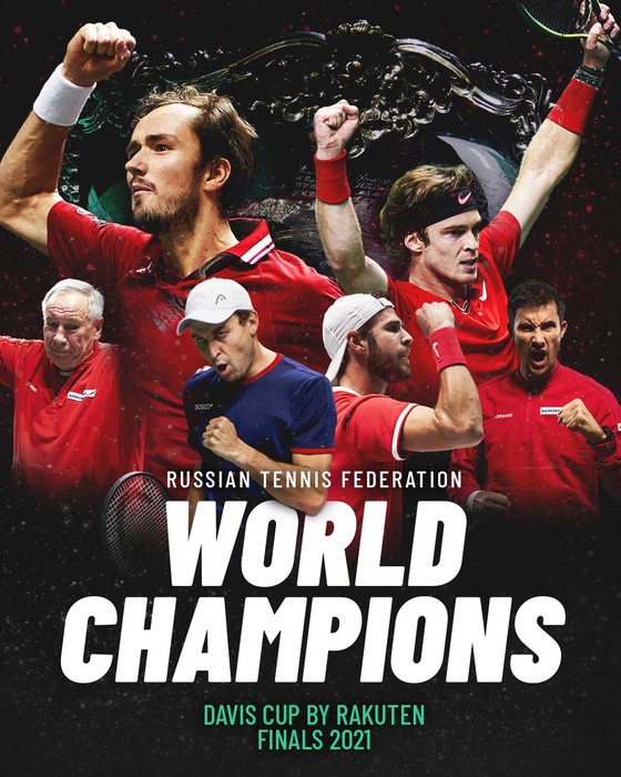 Sự hùng mạnh của quần vợt Nga mùa 2021: Khởi đầu bằng danh hiệu ATP Cup, kết thúc bằng ngôi vô địch Davis Cup Finals ảnh 3 Sự hùng mạnh của quần vợt Nga mùa 2021: Khởi đầu bằng danh hiệu ATP Cup, kết thúc bằng ngôi vô địch Davis Cup Finals ảnh 3