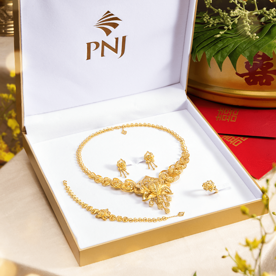 PNJ ra mắt bộ sưu tập trang sức cưới Trầu Cau