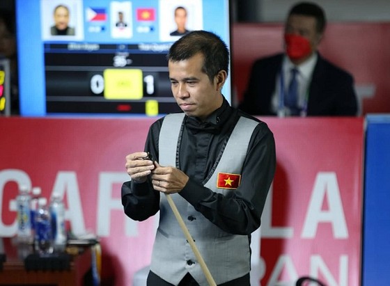 Quyết Chiến là đại diện duy nhất của đội billiards&snooker Việt Nam thi đấu World Games 2022 ở Mỹ. Ảnh: M.T