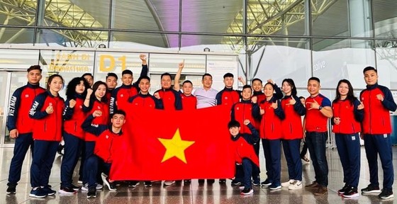Tuyển jujitsu Việt Nam sẵn sàng thi đấu ở SEA Games 32. Ảnh: MINH MINH