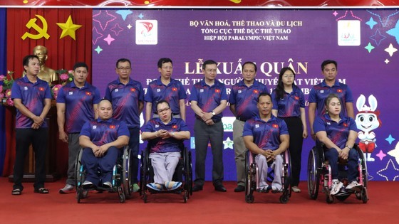 Đoàn thể thao người khuyết tật Việt Nam đã được thư động viên tinh thần từ Thủ tướng Chính phủ Phạm Minh Chính. Ảnh: T.TÙNG