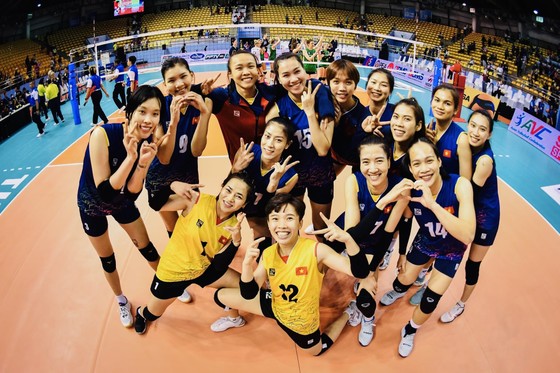 Đội tuyển bóng chuyền nữ Việt Nam lần đầu đứng ở nhóm 4 đội mạnh nhất châu Á. Ảnh: AVC