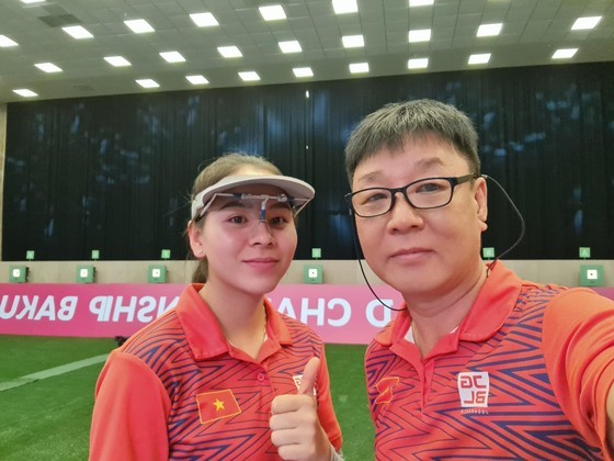 Trịnh Thu Vinh là xạ thủ giành được suất chính thức dự Olympic năm 2024 cho thể thao Việt Nam. Ảnh: XUÂN VINH